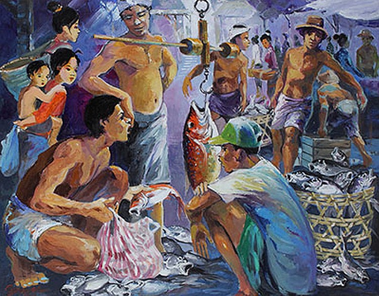 Gunawan Bagea (b. Bandung, W. Java, 1971) Pasar Ikan comparable sale