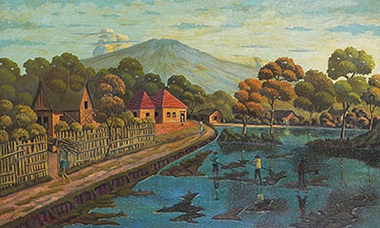 Agus Wakidi (Bukittinggi, W. Sumatra, 1928) Landscape comparable sale