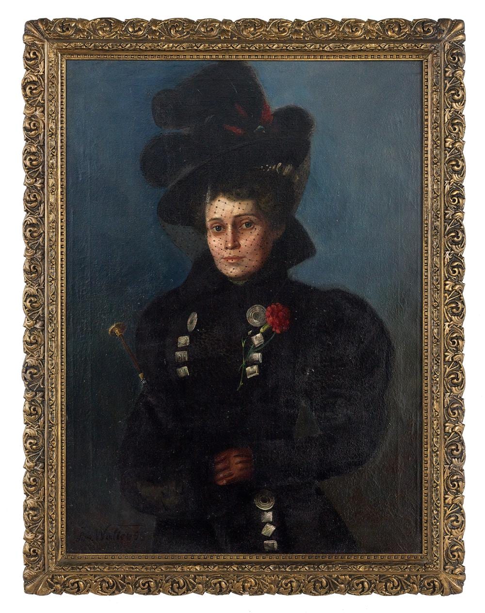 Walter (1860) West comparable auction result: joseph walter u s 19th century portrait of lillian
