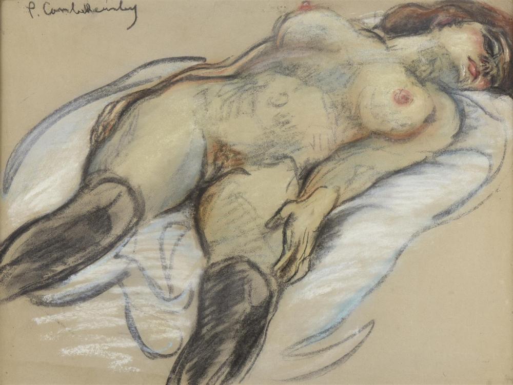 Pierre Combet-Descombes comparable auction result: pierre combet descombes 1885 1966 nu aux bas noirs pastel sign e en haut gauche a vue h 47 3 cm l 63 cm ac