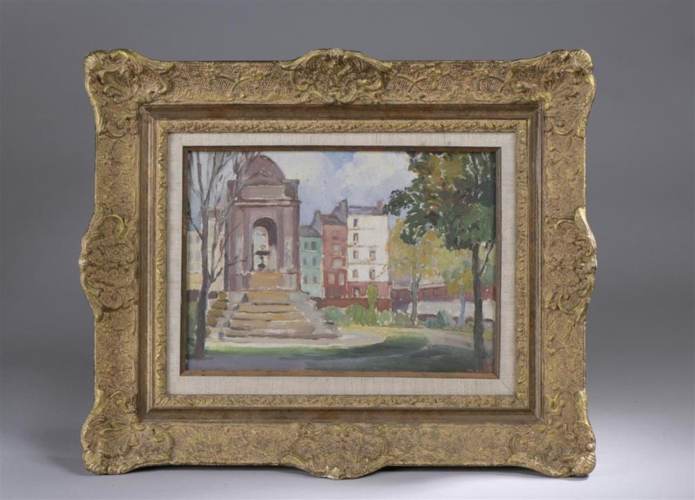 Albert Genta comparable auction result: albert genta 1901 1989 paris fontaine des innocents 1926 huile sur toile maroufl e s