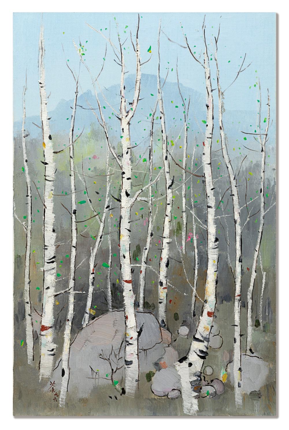 Wu Guanzhong | Spring to The North comparable sale