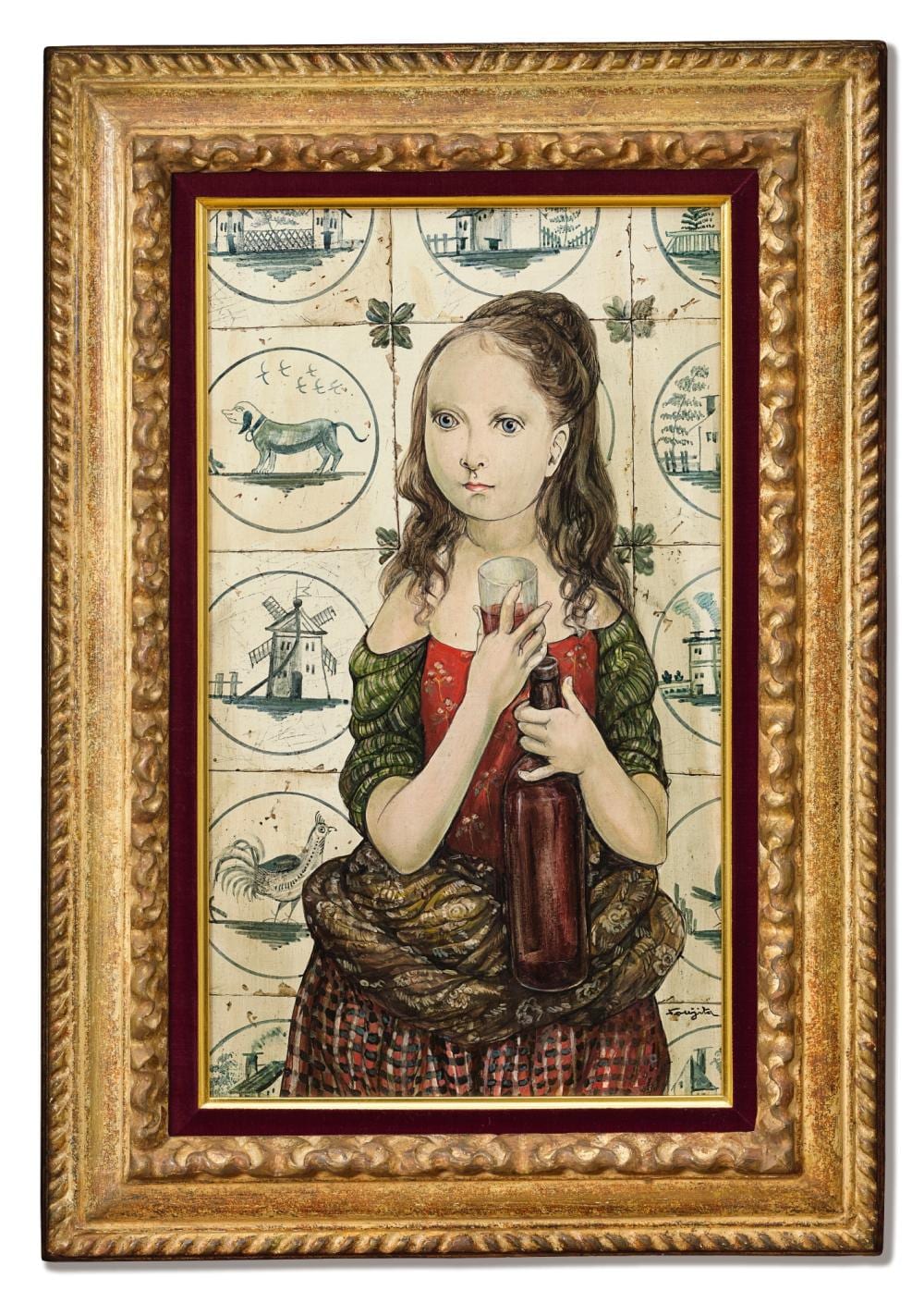 Léonard Tsuguharu Foujita | Girl with Wine comparable sale
