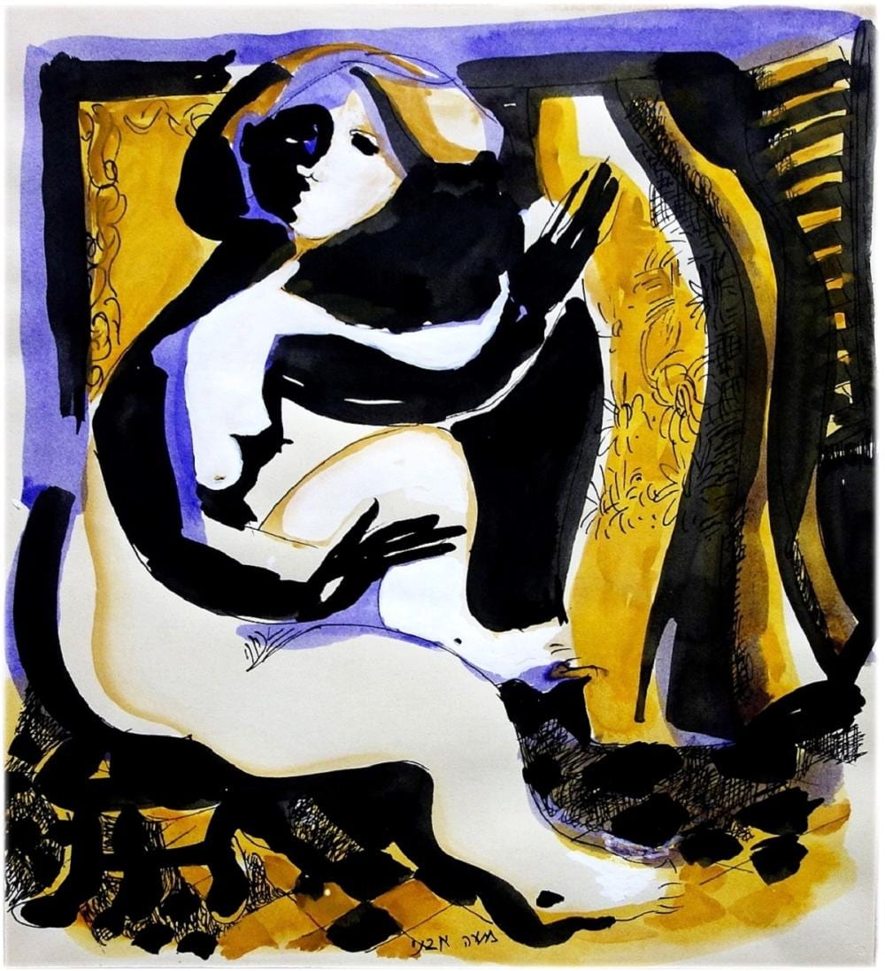 Moshe Avni comparable auction result: moshe avni israeli born 1937