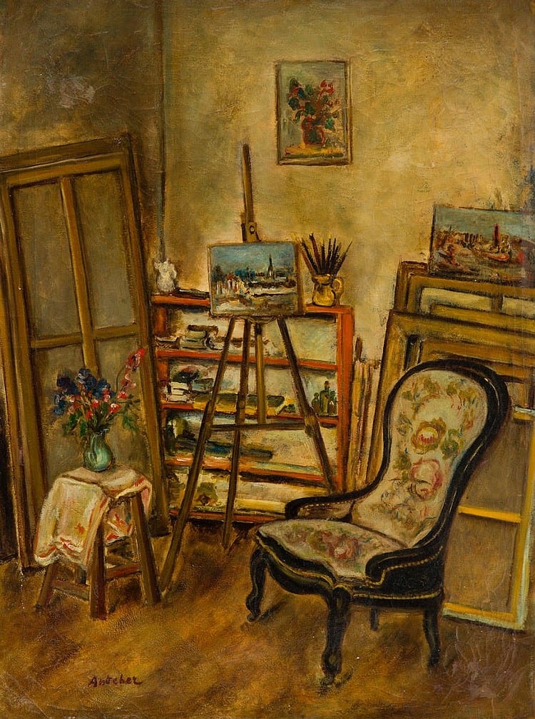 isaac antcher 1899 1992 the artist s atelier 1932 · Desa Unicum SA · 2019-03-21 Isaac Antcher comparable auction result: isaac antcher 1899 1992 the artist s atelier 1932