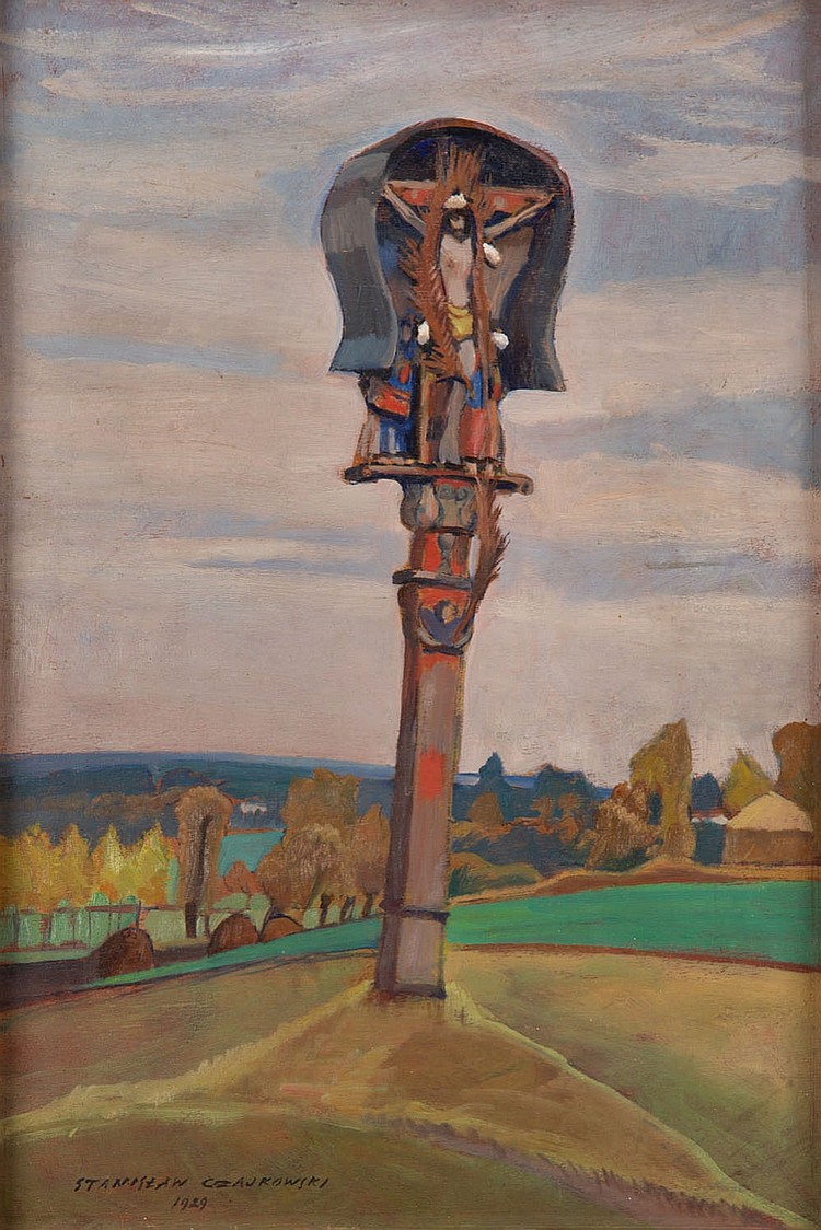 Stanislaw Jan Maurycy Czajkowski comparable auction result: stanislaw czajkowski 1878 1954 cross by a road 1929
