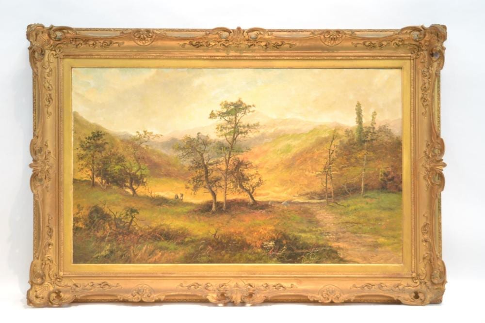 Edwina Lara comparable auction result: edwina lara 19thc british oil on canvas