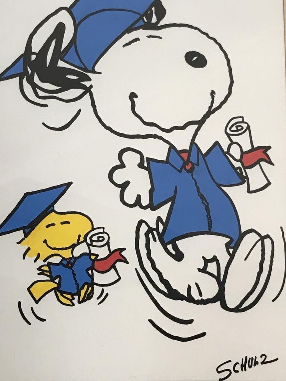 Signed Original CHARLES SCHULZ Snoopy Drawing sold by The Benefit Shop Foundation Inc., lot 5 — auction record photograph