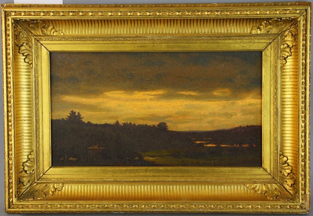 George Nelson Cass comparable auction result: george nelson cass evening landscape