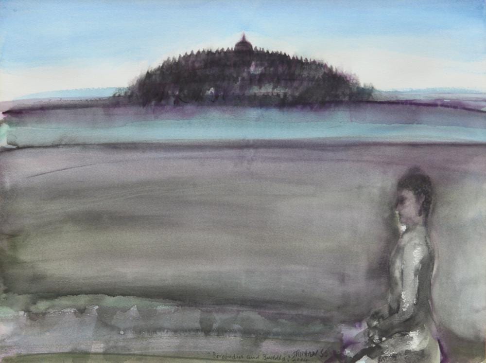 Srihadi Soedarsono | Borobudur and Budha comparable sale