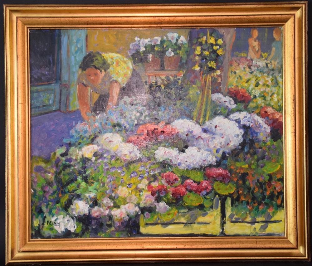 Alfred Persia comparable auction result: alfred persia france born 1937 oil on canvas fe
