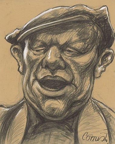 Norman (1919) Cornish comparable auction result: norman cornish 1919 2014 the singing man charcoal and chalk on paper 24 x 19 in 61 x 49 6 cm