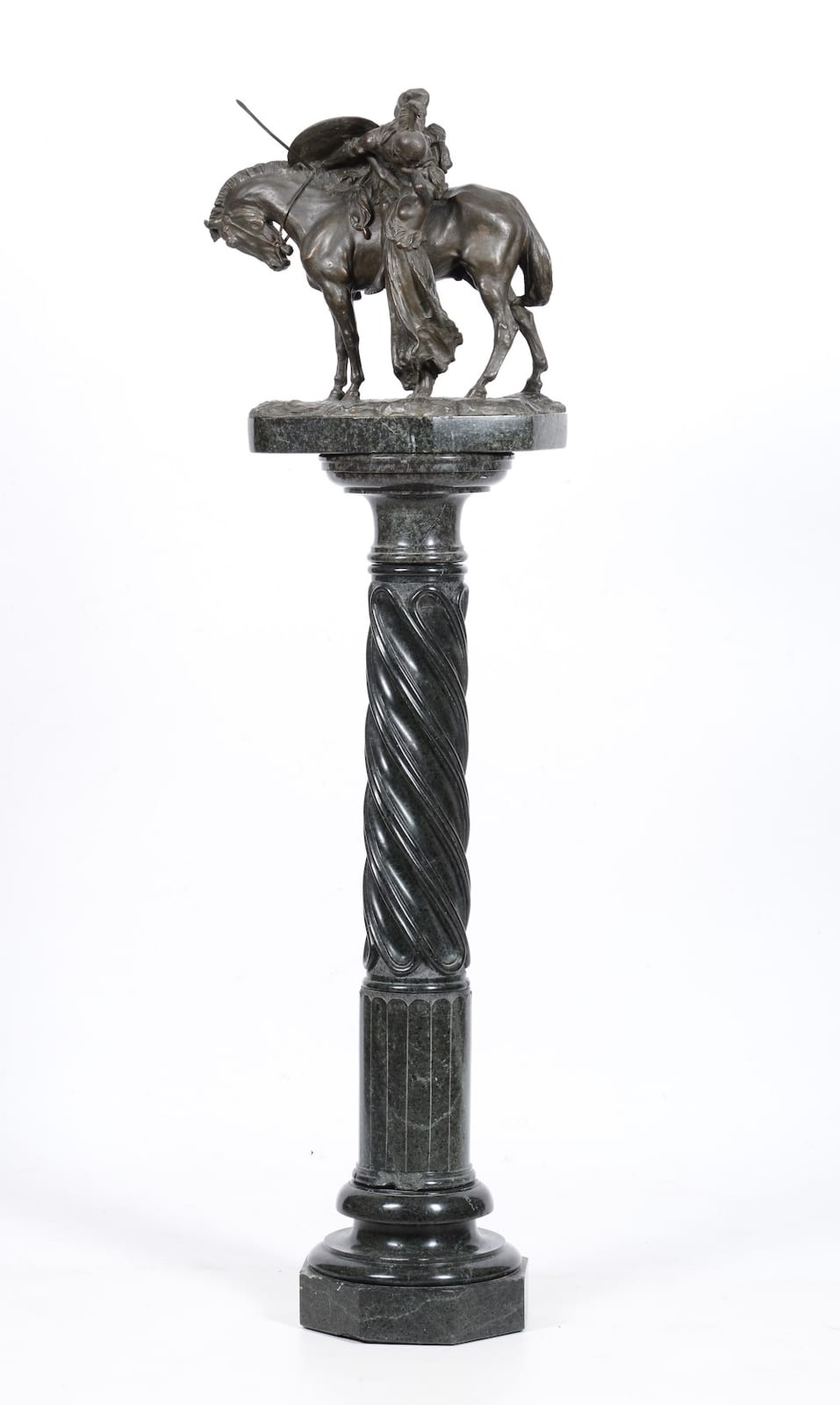 Angelo Vannetti comparable auction result: angiolo vannetti 1881 1962 condottiero a cavallo e ancella