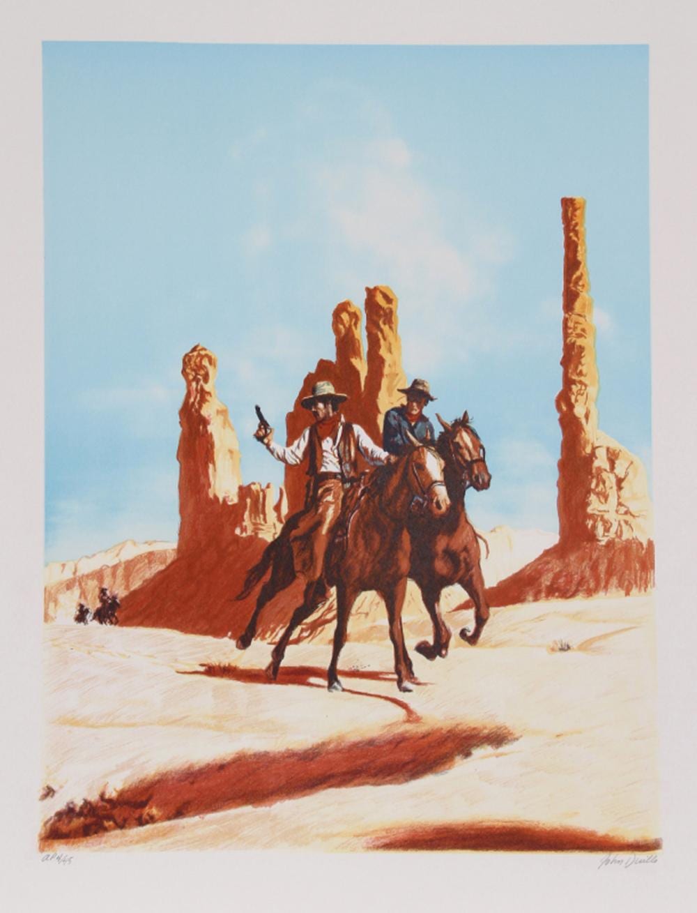 John Duillo comparable auction result: john duillo the getaway lithograph
