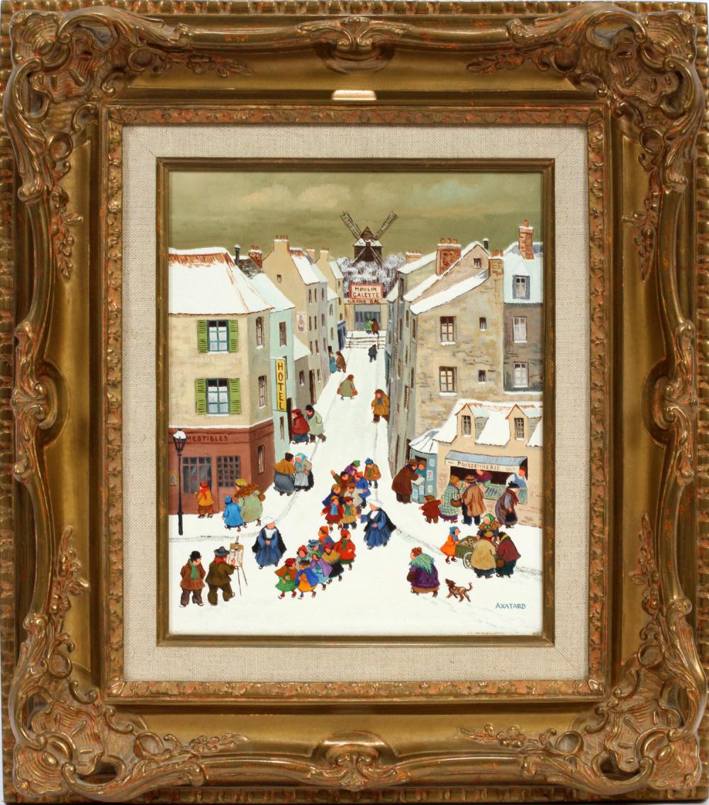 jean axatard oil on canvas moulin de la galette · DuMouchelles · 2019-04-14 Jean Axatard comparable auction result: jean axatard oil on canvas moulin de la galette