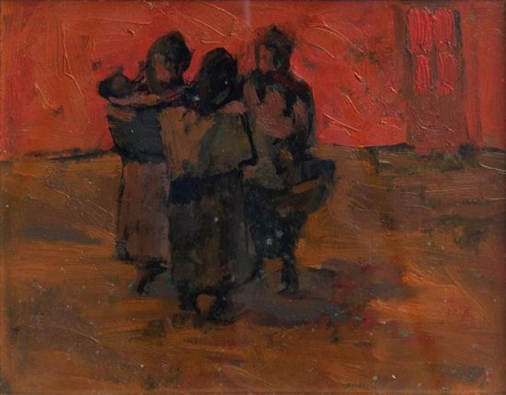 Leszek Muszynski comparable auction result: leszek t muszynski polish 1923 2012 three mexican women oil on artist s board signed and dated l t muszynski 61 lower ri