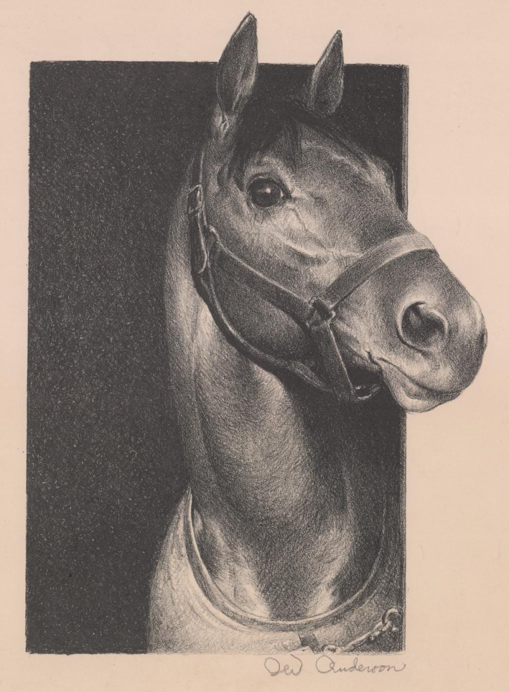 Clarence William Anderson comparable auction result: clarence william anderson signed lithograph