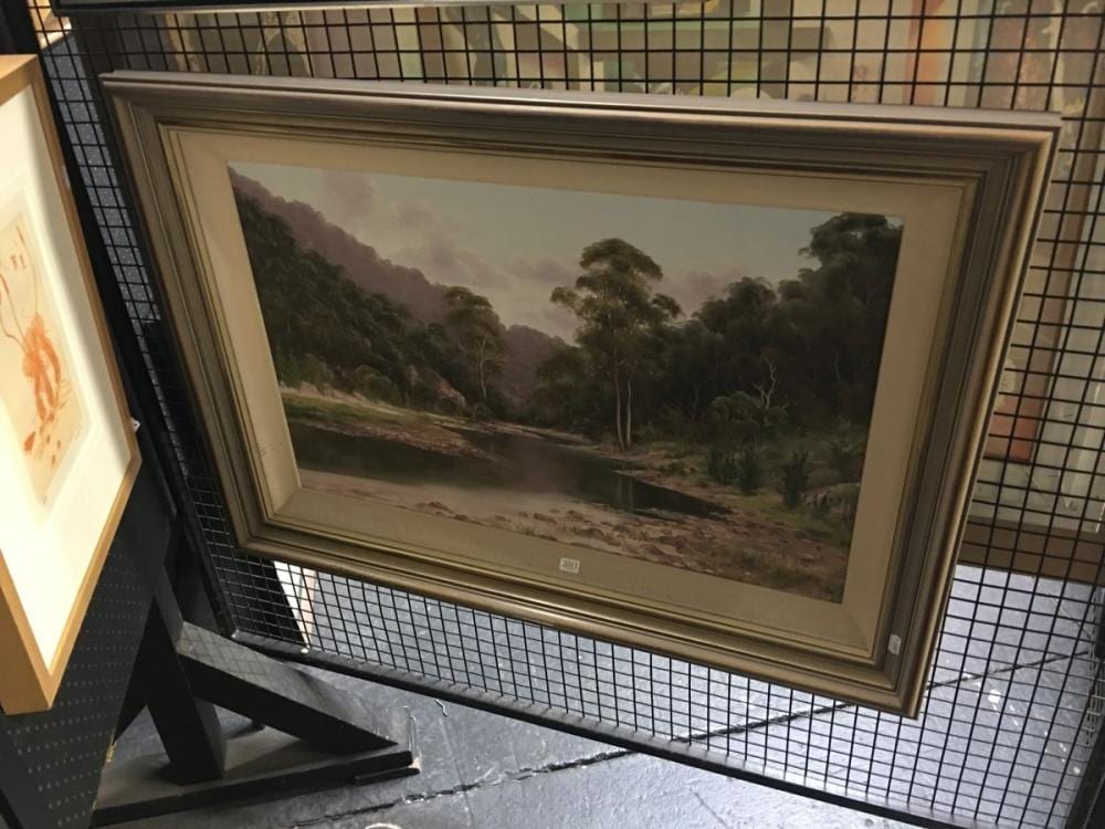 christine de stoop 1948 placid waters river meg valley 44 5 x 70cm · Lawsons · 2019-03-28 Christine DeStoop comparable auction result: christine de stoop 1948 placid waters river meg valley 44 5 x 70cm