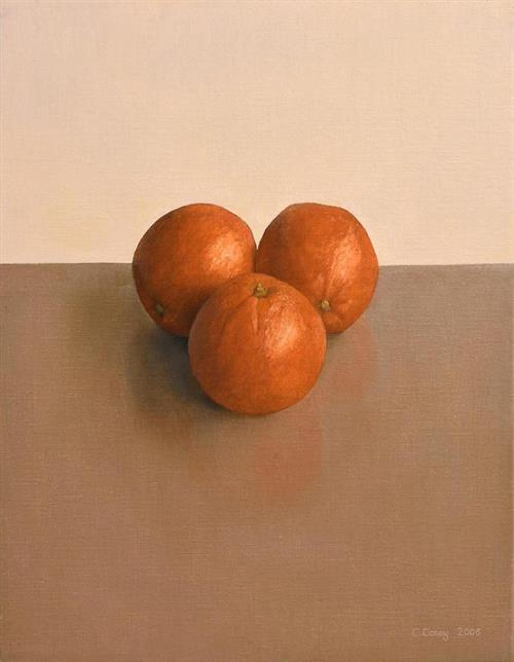 Comhghall Casey comparable auction result: comhghall casey b 1976 trio of oranges 2006