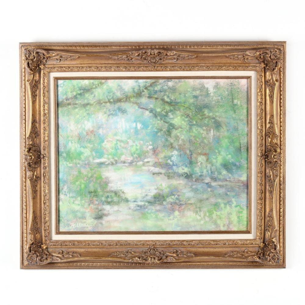 Philip Lekki comparable auction result: philip lekki ny 1949 2017 impressionist garden scene