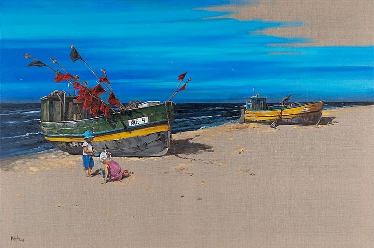 Magdalena Kepka comparable auction result: magdalena kepka b 1977 new friendship from niechorz 2019 80 x 120 cm