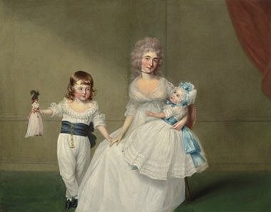 Francis Alleyne comparable auction result: francis alleyne 1750 1815 portrait of mrs james peter fector of dover