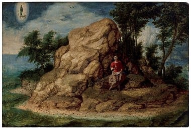 Gillis Mostaert comparable auction result: gillis mostaert hulst 1528 1598 antwerp saint john the evangelist on patm
