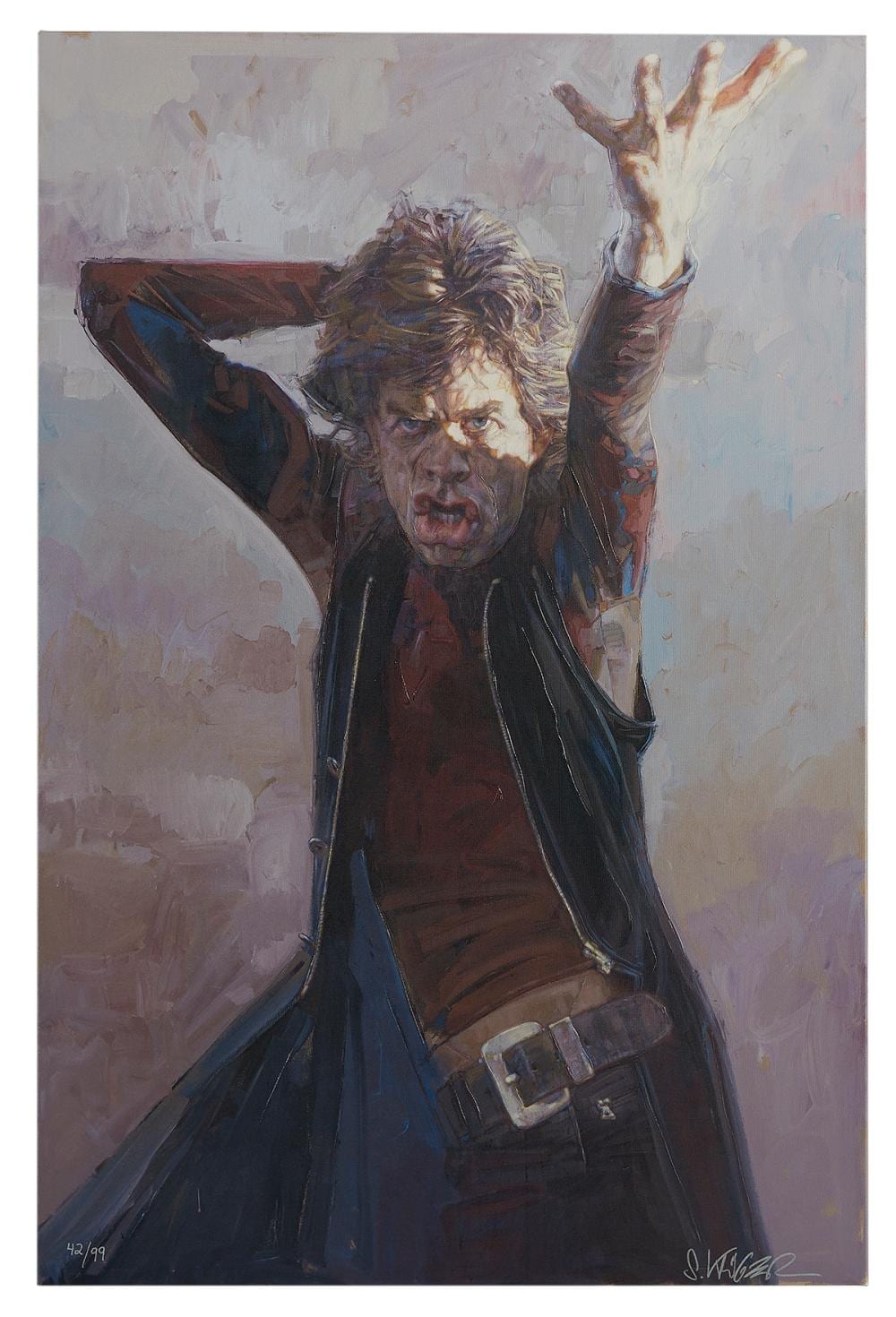 Sebastian Kruger comparable auction result: sebastian kruger german b 1963 mick jagger