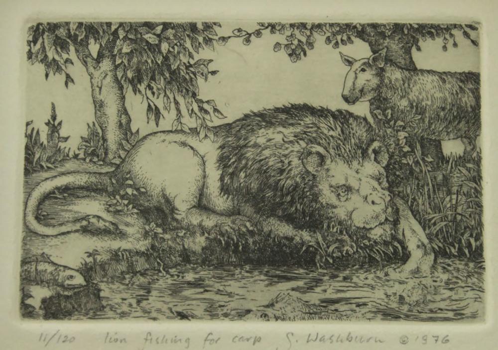 Stan Washburn comparable auction result: stan washburn american b 1943 two etchings