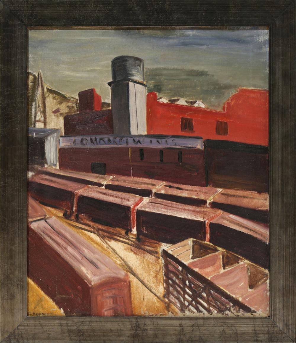Painting, Manner of Edward Hopper sold by Clars Auctions, lot 246 — auction record photograph
