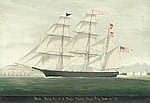 Raffaele Corsini comparable auction result: raffaele corsini turkish late 19th century bark western sea h s taylor entering smyrna bay october 20th 1855