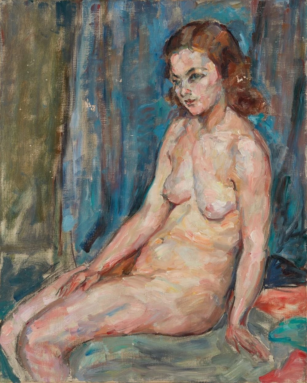 Mania Mavro comparable auction result: mania mavro 1883 1969 nude oil on canvas 81 x 65 cm provenance borodulin collectio