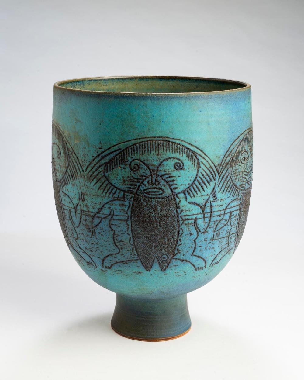 Edwin (1785) Cooper comparable auction result: edwin 1910 2008 and mary 1909 2007 scheier modernist pottery vase durham new hampshire mid twentieth century