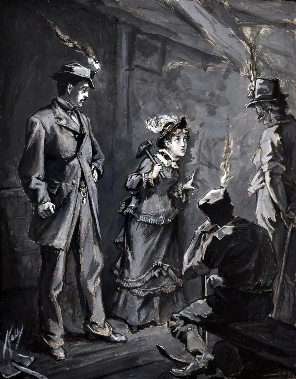 james edward kelly american 1855 1933 · Vallot Auctioneers · 2019-04-25 James Edward Kelly comparable auction result: james edward kelly american 1855 1933