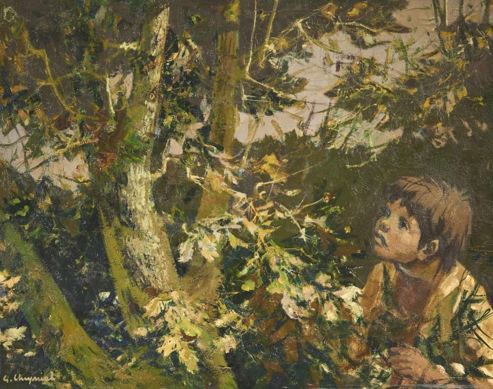 Georges Cheyssial comparable auction result: georges cheyssial n en 1907 l arbre 1974 huile sur toile sign e en bas gauche