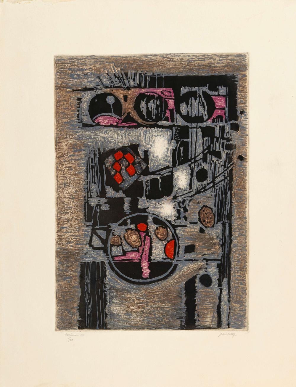 Jean Couy comparable auction result: jean couy 1910 1983 nocturne iii estampe sign e et num rot e 1 20