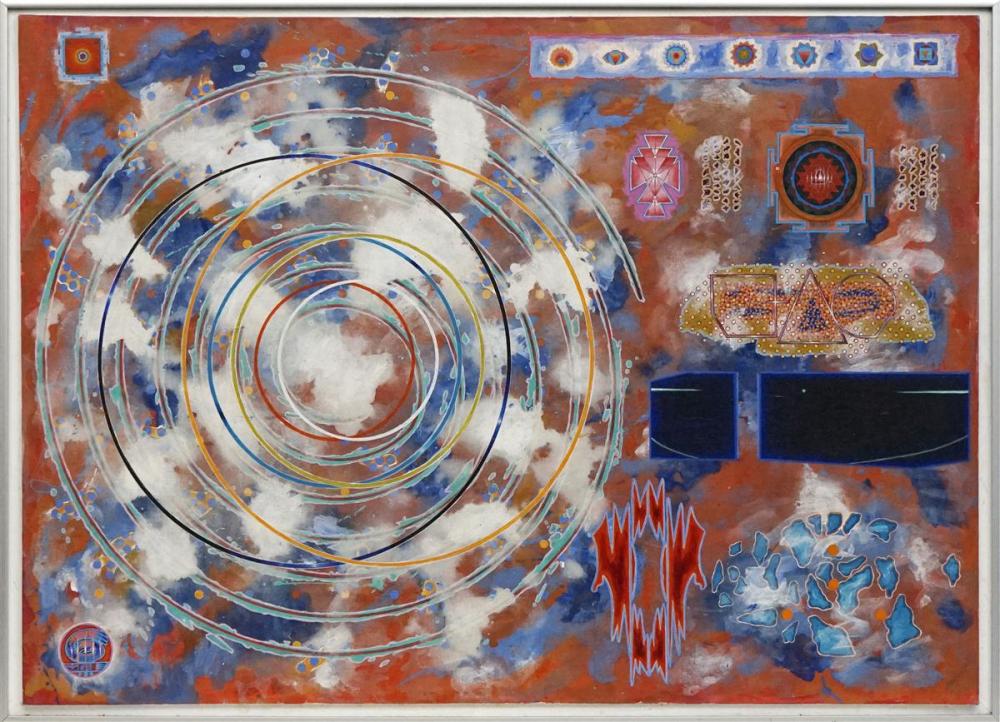 david ryan 2 works ashram days ashram nights 1979 untitled geometric abstract 75 x 105cm 16 5 x 22cm · Lawsons · 2019-04-11 David Ryan comparable auction result: david ryan 2 works ashram days ashram nights 1979 untitled geometric abstract 75 x 105cm 16 5 x 22cm
