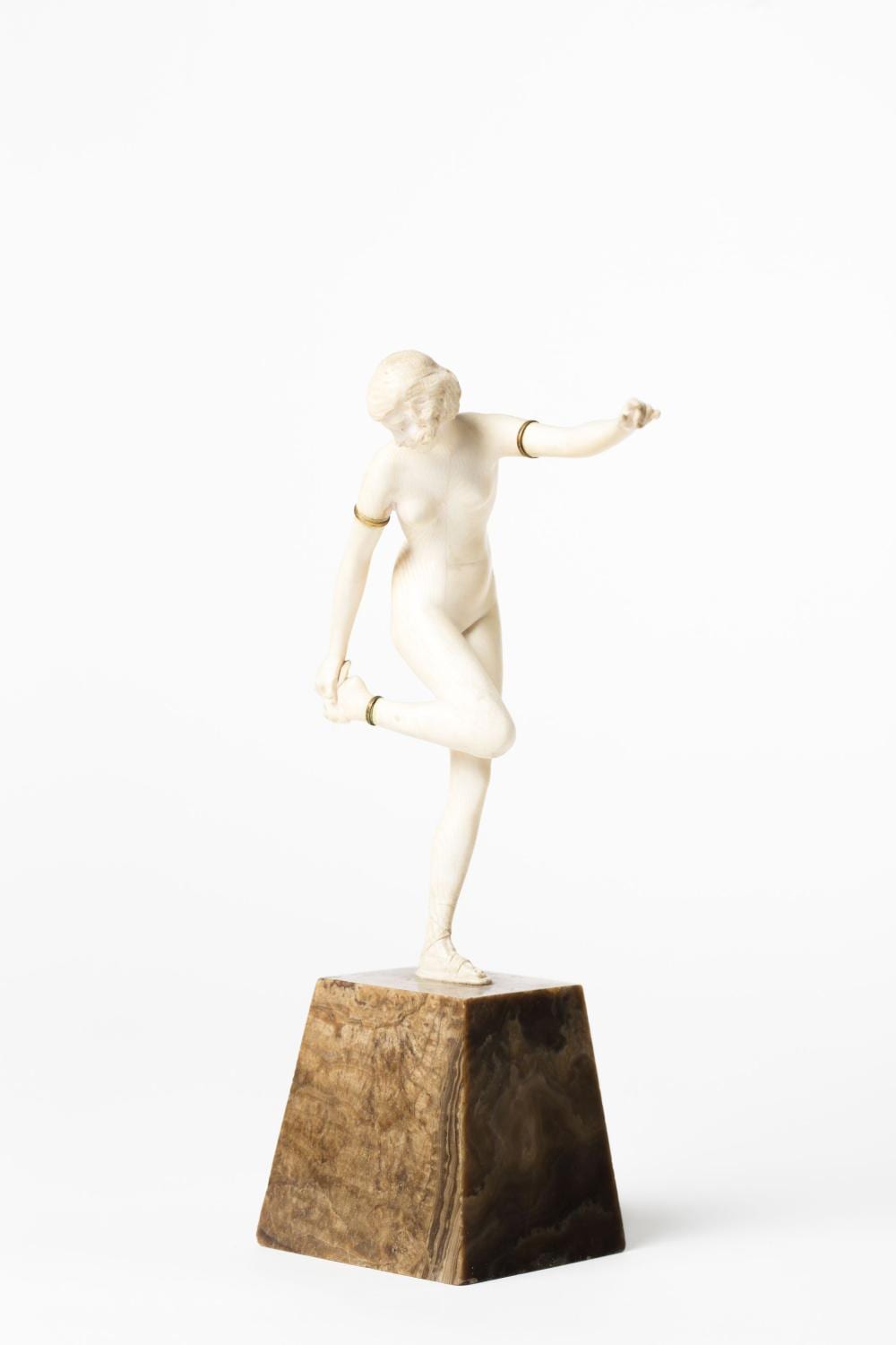 Pierre LeFaguays comparable auction result: pierre le faguay 1892 1962 jeune femme la sandale ivoire b