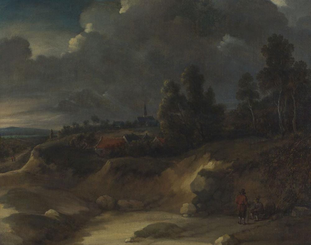 Lodewyk de Vadder comparable auction result: lodewyk de vadder 1605 1655 paysage anim huile sur toile 51
