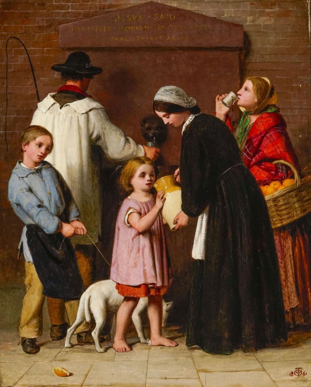 William Charles Thomas Dobson comparable auction result: william charles thomas dobson 1817 1898 fillette buvant au pic