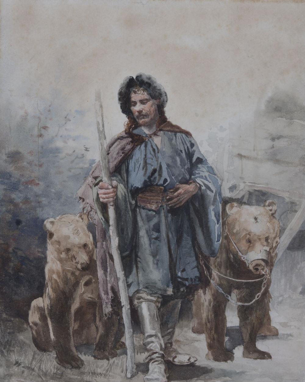 edouard castres 1838 1940 montreur d ours aquarelle sur papie · Geneve Encheres · 2019-05-01 Edouard Castres comparable auction result: edouard castres 1838 1940 montreur d ours aquarelle sur papie