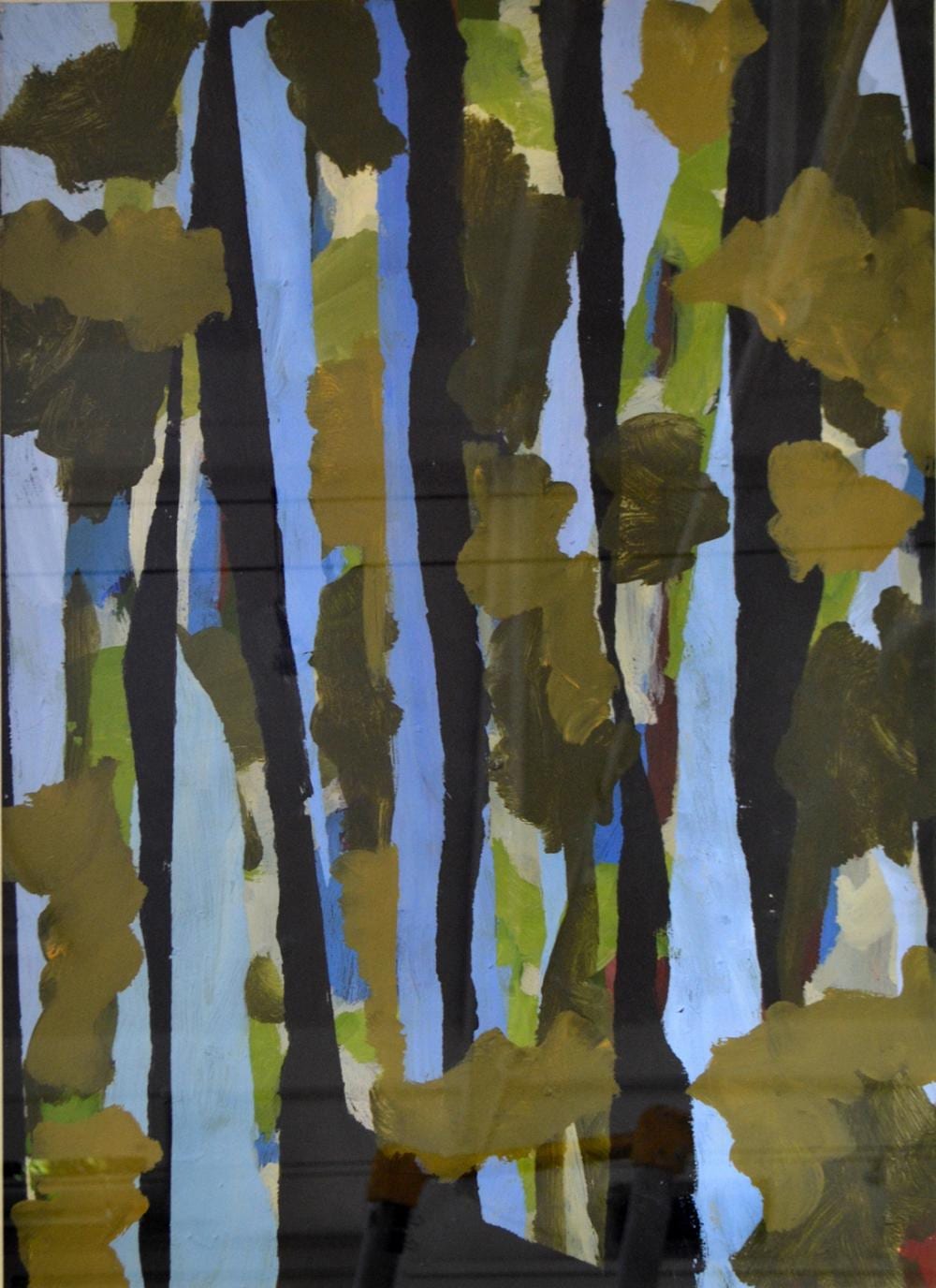 Henry Mulholland comparable auction result: henry mulholland rhythms in a burnt landscape x 2002 gouache 76 x 56 5cm