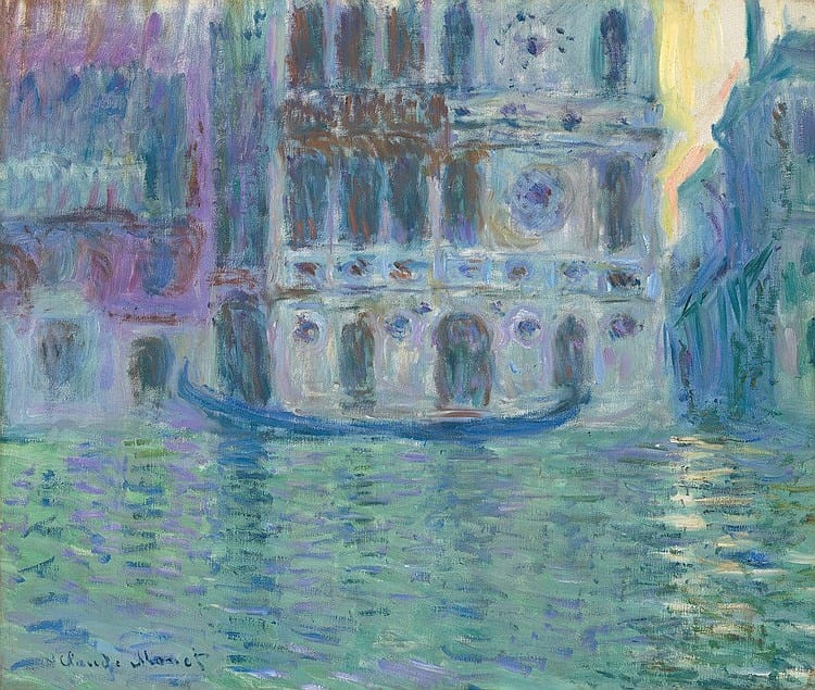 Claude Monet (1840-1926) Le Palais Dario oil on canvas 22 1/8 x 26 1/8 in. (56.2 x 66.5 cm.) comparable sale