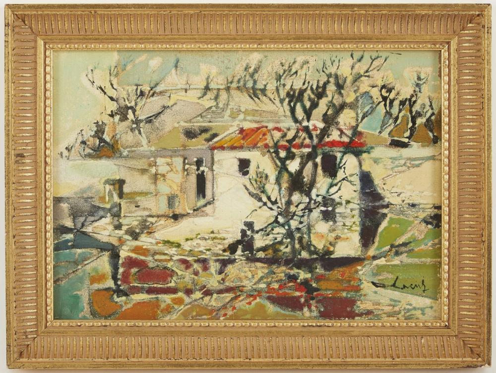 Jean Théobald Jacus comparable auction result: jean th obald jacus 1924 la bergerie peillon village huile sur toile sign e en bas droite 19 x 26 5 cm