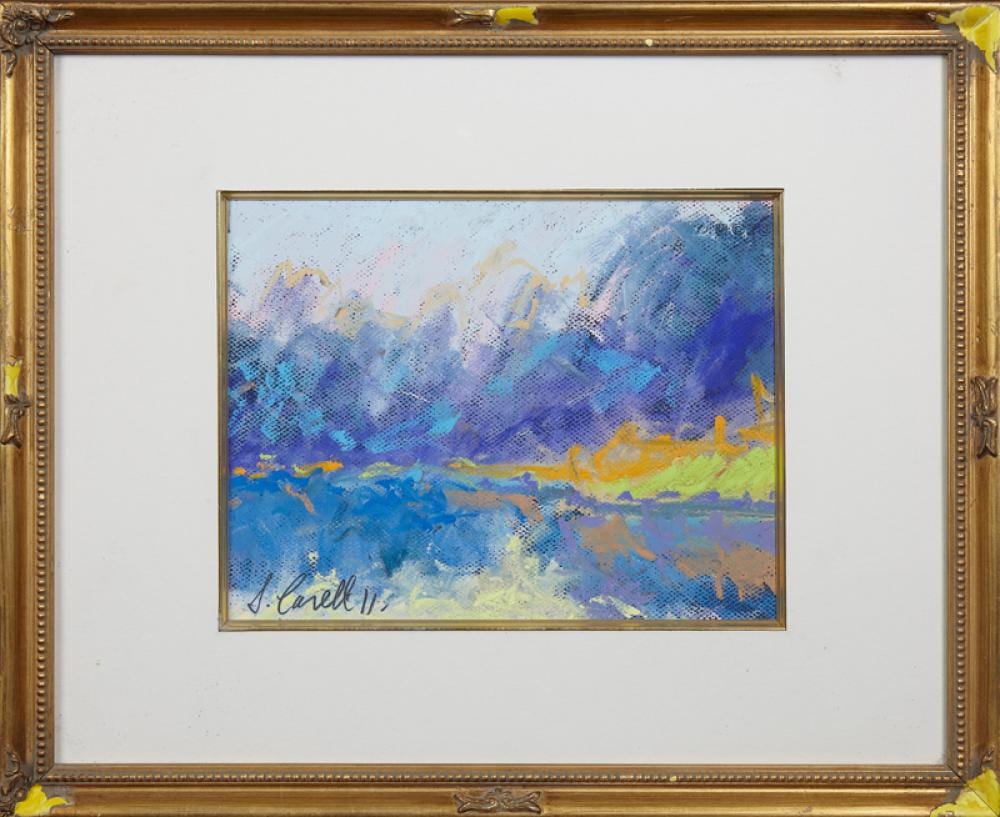 Joachim Cassell comparable auction result: joachim cassell spain new orleans rain day in the bayou 2011 pastel signed and dated lower left titled verso presented in