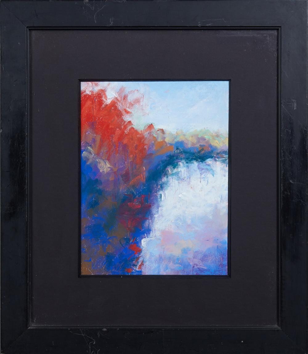 Joachim Cassell comparable auction result: joachim cassell spain new orleans bayou in the fall 2003 pastel signed and dated lower left titled verso presented in a w
