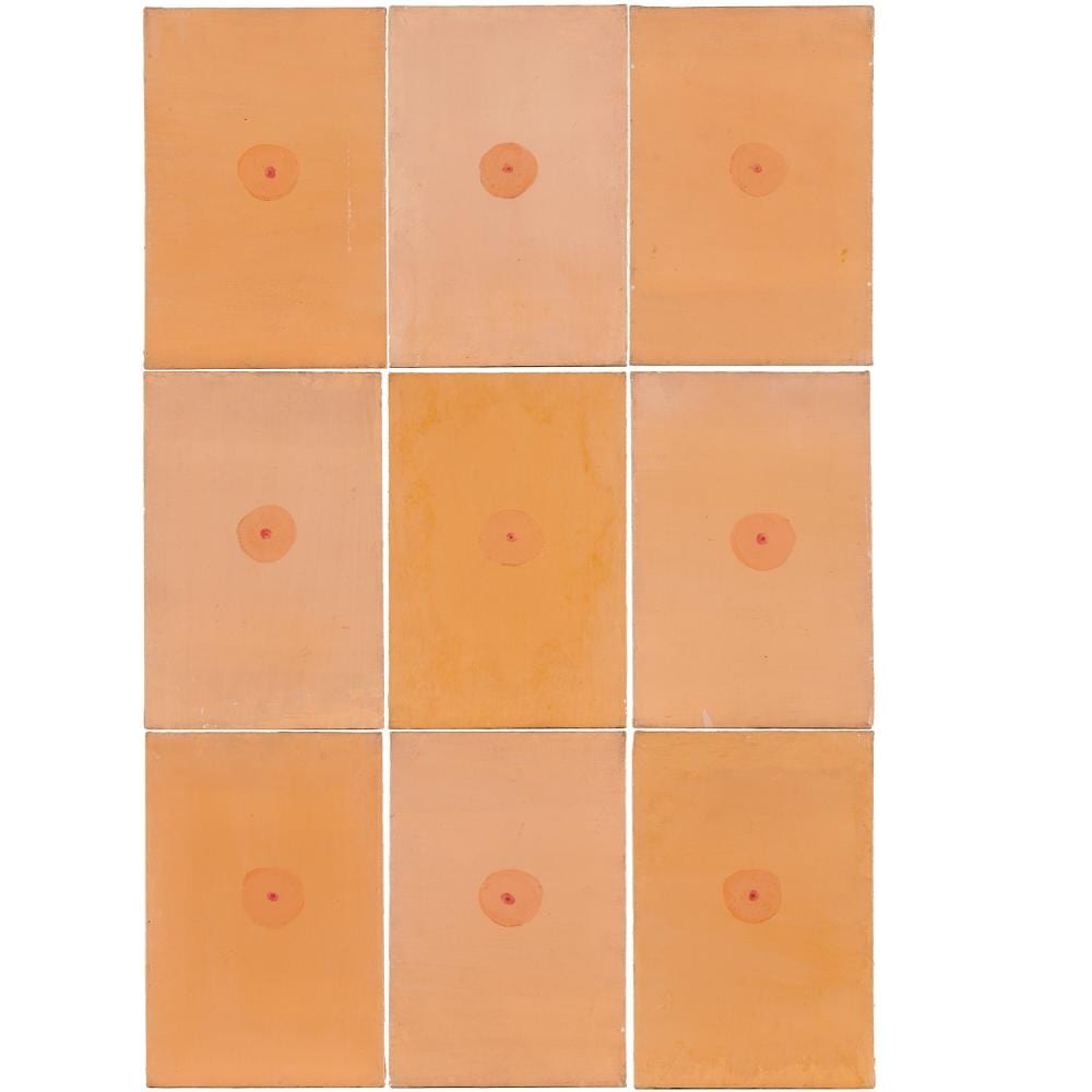 Jim Dine, (9) panel painting, 1959-1960 sold by Millea Bros Ltd, lot 2179 — auction record photograph
