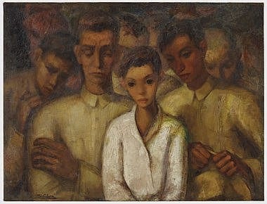 Mirta Cerra comparable auction result: mirta cerra 1908 1986 acompa iamiento oil on canvas 31 x 41 in 80 x 105 cm