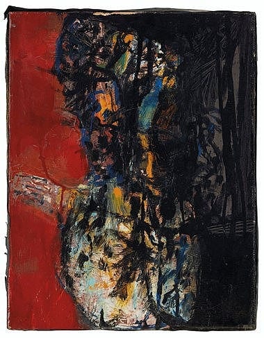 Ernesto Deira comparable auction result: ernesto deira 1928 1986 untitled oil and enamel on canvas 17 x 13 7 8 in 45 x 35 2 cm