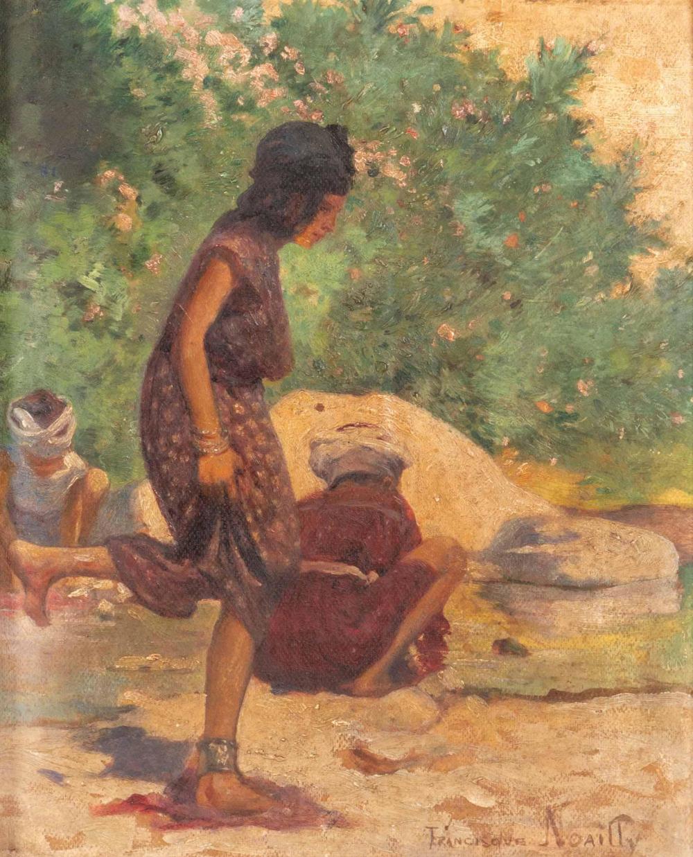 Francisque Noailly comparable auction result: francisque noailly 1855 1942 femme au lavoir